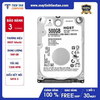 Ổ cứng HDD Hitachi HGST 500GB  2.5" 7200RPM