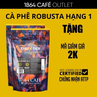 908g cà phê thunder no.2 xay sẵn pha phin gu việt - 1864 café