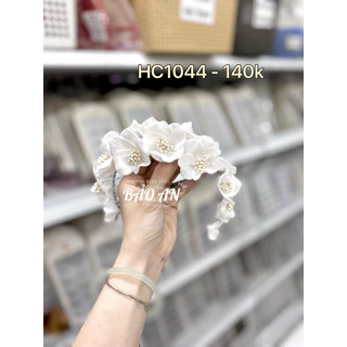 Bờm hoa cài tóc cô dâu xinh HC1044