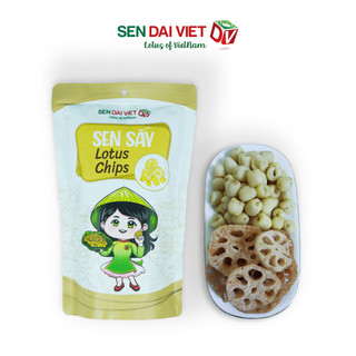Sen Sấy Nguyên Vị- Không Đường, Ăn Vặt Không Lo Tăng Cân, ĐV- Sen Đại Việt-Gói 30g