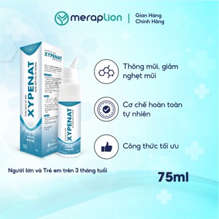 Combo 3 Xịt mũi ưu trương nước biển sâu XYPENAT 75ml hỗ trợ giảm viêm mũi, nghẹt mũi, viêm xoang