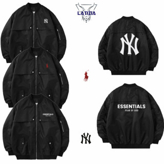 Áo khoác Bomber uninsex RALPH LAUREN, ESENTIALS, MLB - áo khoác Bomber 2 lớp thời trang nam nữ B3