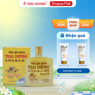 Dầu Gió  gừng Thái Dương thông kinh , hoạt lạc , giảm đau 24ml   - Sao Thái Dương