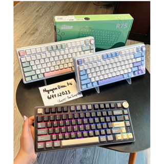 [ V2 núm có hotswap ] BÀN PHÍM CƠ R75 FULL PHÍM 3 MODE/ 1 MODE LAYOUT 75%~BÀN PHÍM CƠ KHÔNG DÂY