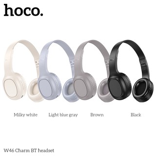 Tai nghe chụp tai Hoco W46 có bluetooth V5.3, cổng AUX 3.5mm, micro đàm thoại
