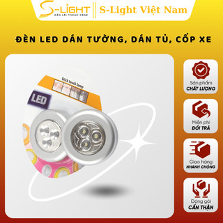 Đèn dán tường S-light dán tủ, cốp xe có 4 led nhỏ gọn tiện lợi T32