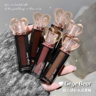Son bóng gege bear trái tim căng mọng môi gx1128