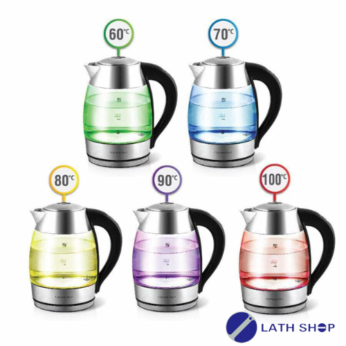 Ấm Điện Thủy Tinh Siêu Tốc Có Điều Chỉnh Nhiệt Độ Lock&Lock EJK341 (1.8L) - Hàng chính hãng