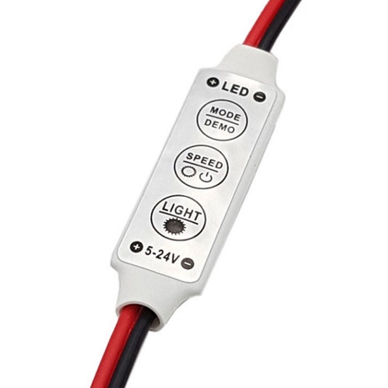 Bộ điều khiển led 5-24V 6A nhiều chế độ, điều chỉnh độ sáng dimmer led thanh, led module, led neon