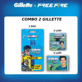 Dao cạo râu gillette flexi vibe free fire mới