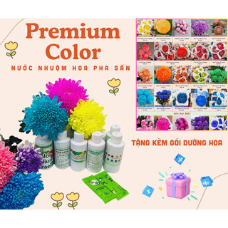 Bộ Chai Nhỏ Nước Nhuộm Hoa Tươi Công Nghệ Israel (SET 10 chai 100ml x10 màu) giúp học sinh nhuộm đổi màu hoa theo ý muốn