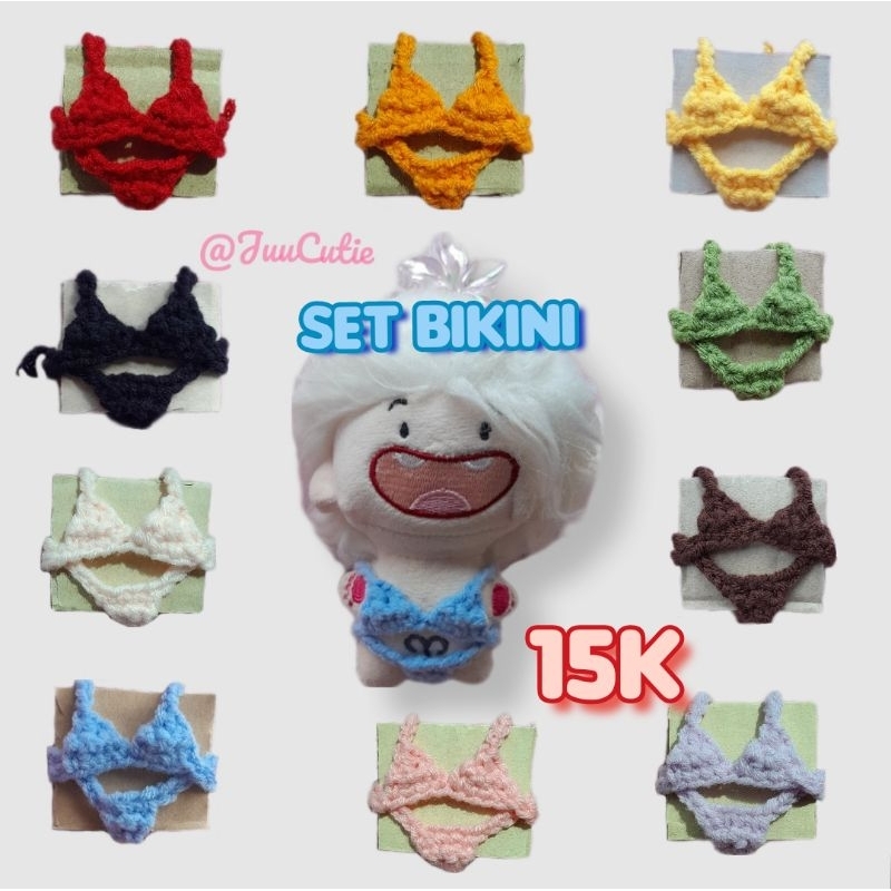 BIKINI đi biển ngộ nghĩnh cho doll ngôi sao 10cm/ búp bê cung hoàng đạo