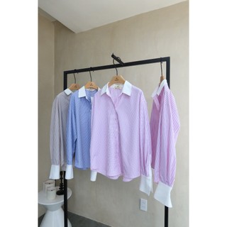 Áo sơ mi phối tay BASIC BETA SHIRT