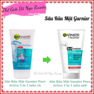 Sữa Rửa Mặt Garnier 3in1 làm sạch da, tẩy da chết