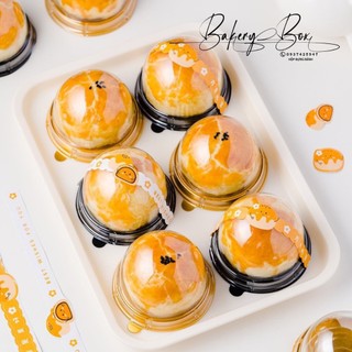 100 Hộp Pet Nắp Cầu Nhỏ Đựng Bánh Trung Thu 50gr ~ 80gr (XY68S)