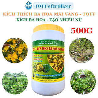 Phân bón siêu lân 10-55-10+te - kích ra hoa mai vàng - siêu tạo nụ - hũ 500gr tott's fertilizer