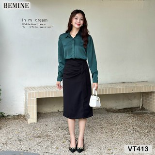 Chân váy eo kiểu xẻ tà BEMINE VT413