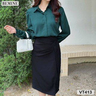 Chân váy eo kiểu xẻ tà BEMINE VT413