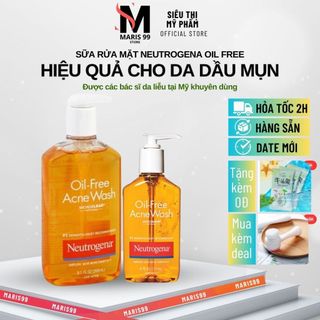 Sữa Rửa Mặt NEUTROGENA, Sữa Rửa Mặt Da Dầu Mụn NEUTROGENA Oil Free Acne Wash 269ml _Achoice