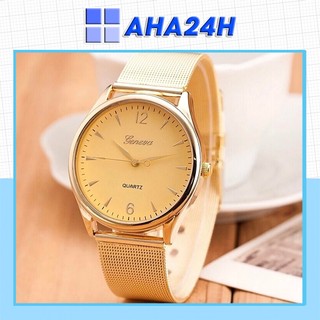 ĐỒNG HỒ NAM GENEVA DÂY KIM LOẠI THỜI TRANG