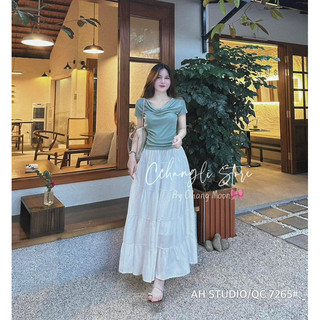 Áo lệch vai cổ đổ