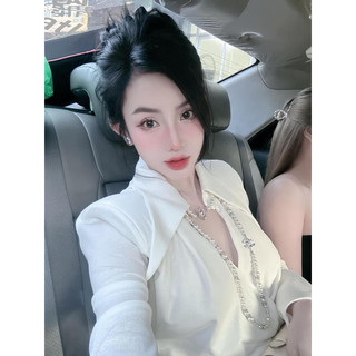 👚SET ÁO SƠMI ĐẮP CHÉO CỘT EO + CHÂN VÁY REN <ảnh thật ở cuối>