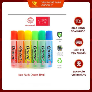 Hồ dán giấy , keo dán giấy queen 30 ml - vpp quốc huy.