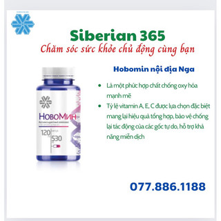 Novomin thực phẩm bảo vệ sức khỏe Siberian Hobomint Formula 4 – 120 viên/lọ