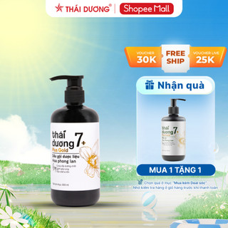 Combo Dầu gội Thái Dương 7 Plus Gold 500ml Tặng Dầu xả Thái Dương 7 plus 250ml