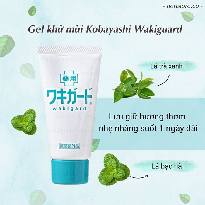 Gel giảm hôi nách Kobayashi loại bỏ hôi nách lâu năm dưỡng da trắng da không gây ố vàng áo