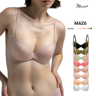 Áo Lót Nữ Mustoto Trơn Nâng Ngực Có Gọng Mút Vừa 2cm Bra Hop (MA26)