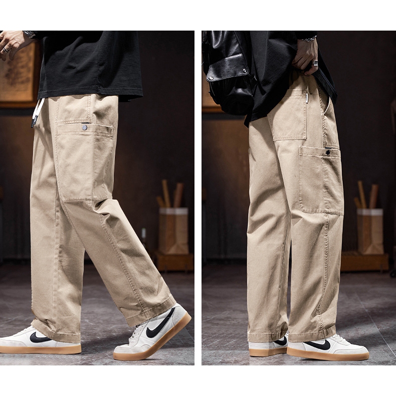 Quần Kaki Nam AROTI Ống Suông Dài Vải Kaki Đẹp Không Nhăn Không Nhàu Thoáng Mát Thiết Kế Lưng Thun Tiện Dụng Q638 amora