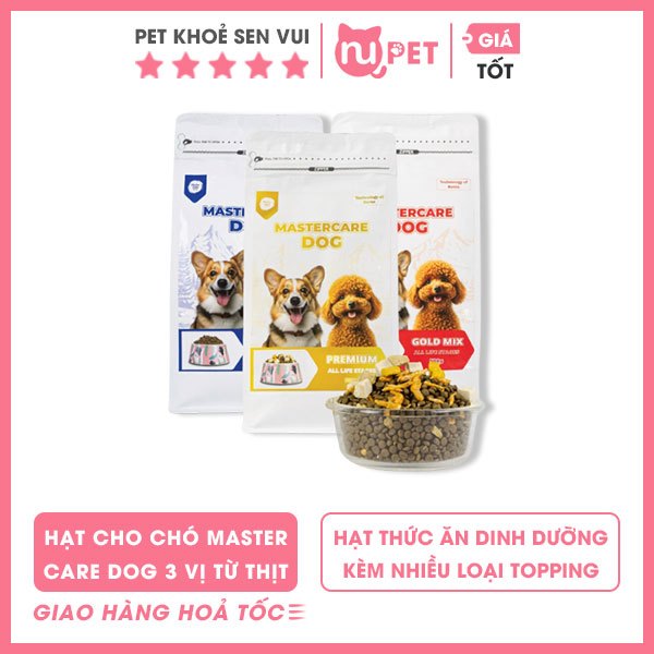 Thức ăn hạt cho chó cao cấp Master Care 500g