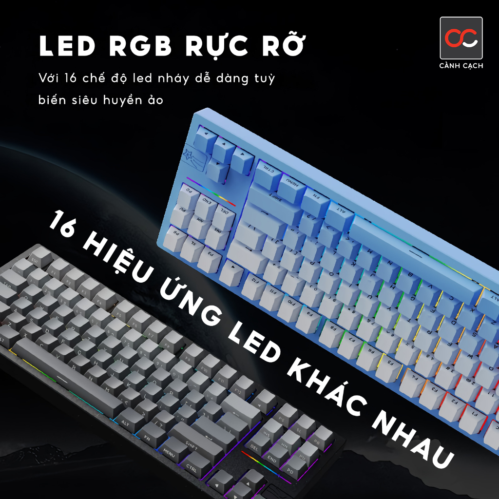 Bàn Phím Cơ Nhôm CNC Galaxy 80 Không Dây | BigBuy360 - bigbuy360.vn