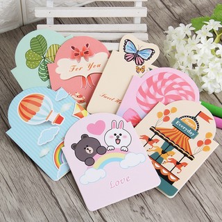 Thiệp chúc mừng nhỏ xinh dễ thương - Thiệp quà tặng - Thiệp đơn giản - Thiệp hoạt hình - Thiệp nhỏ