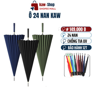 Ô Che Mưa Siêu To 24 Nan KAW Loại Tốt Kiểu Dáng Đẹp, Vải Chống Thấm Nước, Chống Tia UV Bảo Vệ Da Hiệu Quả