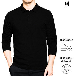 Áo POLO dài tay NAM vải cá sấu gai ,Áo thun dài tay Xưởng May Thuận Phát From ôm slimfit