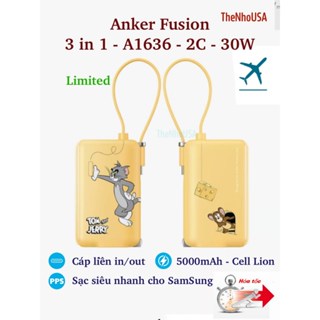   Model 2023  Pin sạc dự phòng 3 in 1 Anker Powercore Fusion 30W 5000mAh A1636  PD PPS QC SCP FCP 