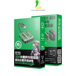  Cáp Chuyển Đổi Plextone GS1 2in1 Chia Cổng Sạc Và Tai Nghe 3,5 C to C Hỗ Trợ Sạc 30W đến 60W 