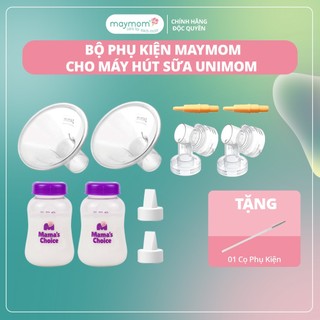 Bộ Phụ Kiện Máy Hút Sữa Unimom Thương Hiệu Maymom, Phễu Hút Sữa Size Từ 10-32mm