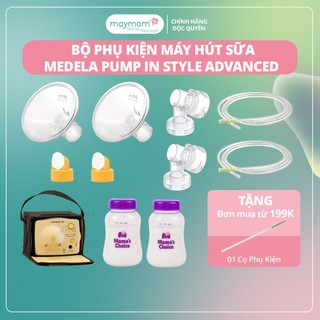 Bộ phụ kiện máy hút sữa medela pump in style advanced, thương hiệu maymom, phễu size từ 10-32mm