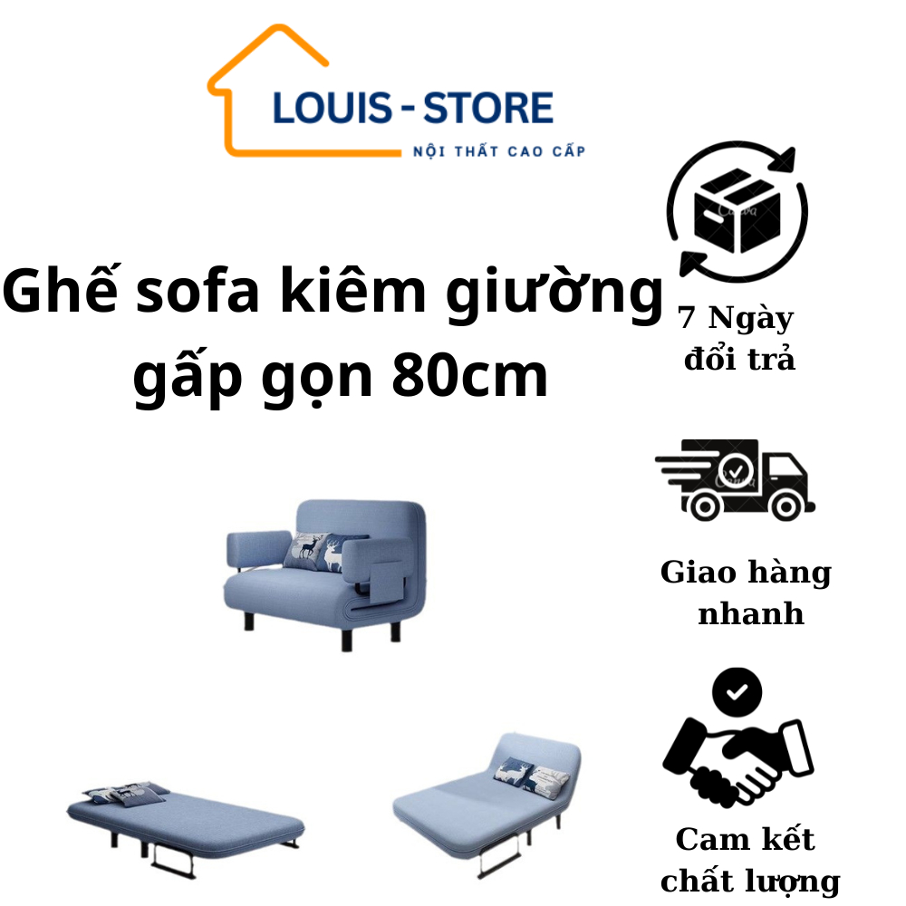 Ghế Sofa Kiêm Giường Gấp Gọn Đa Năng -  Sofa Giường Gấp Gọn Thông Minh, Giường Sofa Gấp Gọn Cao Cấp