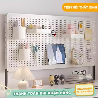 Bảng Lỗ Pegboard Kệ Để Đồ Học Tập Văn Phòng Trang Trí Bàn Đa Năng Tiện Lợi Thông Minh