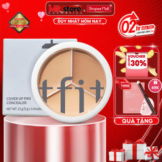Bảng Kem Che Khuyết Điểm 3 Màu TFIT Che Phủ Quầng Thâm,Khuyết Điểm Và Mụn