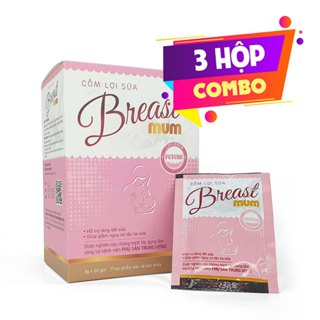   COMBO 3  Cốm lợi sữa Breast mum - Tăng cường số lượng và chất lượng sữa mẹ sau 3-5 ngày dùng 