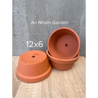 Chậu đất nung g12x6 cm . trồng sen đá - xương rồng - lỗi 1 đổi 1