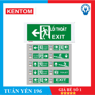 Đèn exit kentom 1 mặt -kt-610 10 mã hàng chính hãng bảo hành 6 tháng