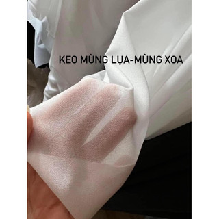   10mét  keo mùng lụa  mùng xoa mỏng dán áo vest ,dán lót váy đầm ,kí giả 