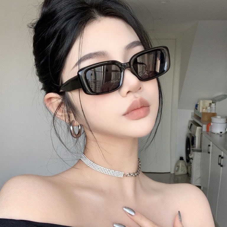 Kính mát nam nữ KM38 gọng chữ nhật thời trang phong cách retro thời trang Hàn Quốc | BigBuy360 - bigbuy360.vn