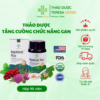 Bổ Gan Hepatocel Plus Teresa Herbs 90 viên, Nhập Khẩu Chính Hãng Từ Mỹ